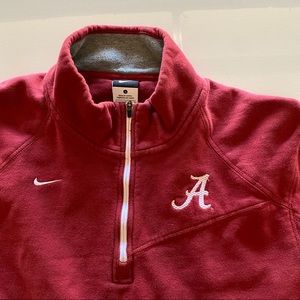 MENS nike university of alabama quarter zip